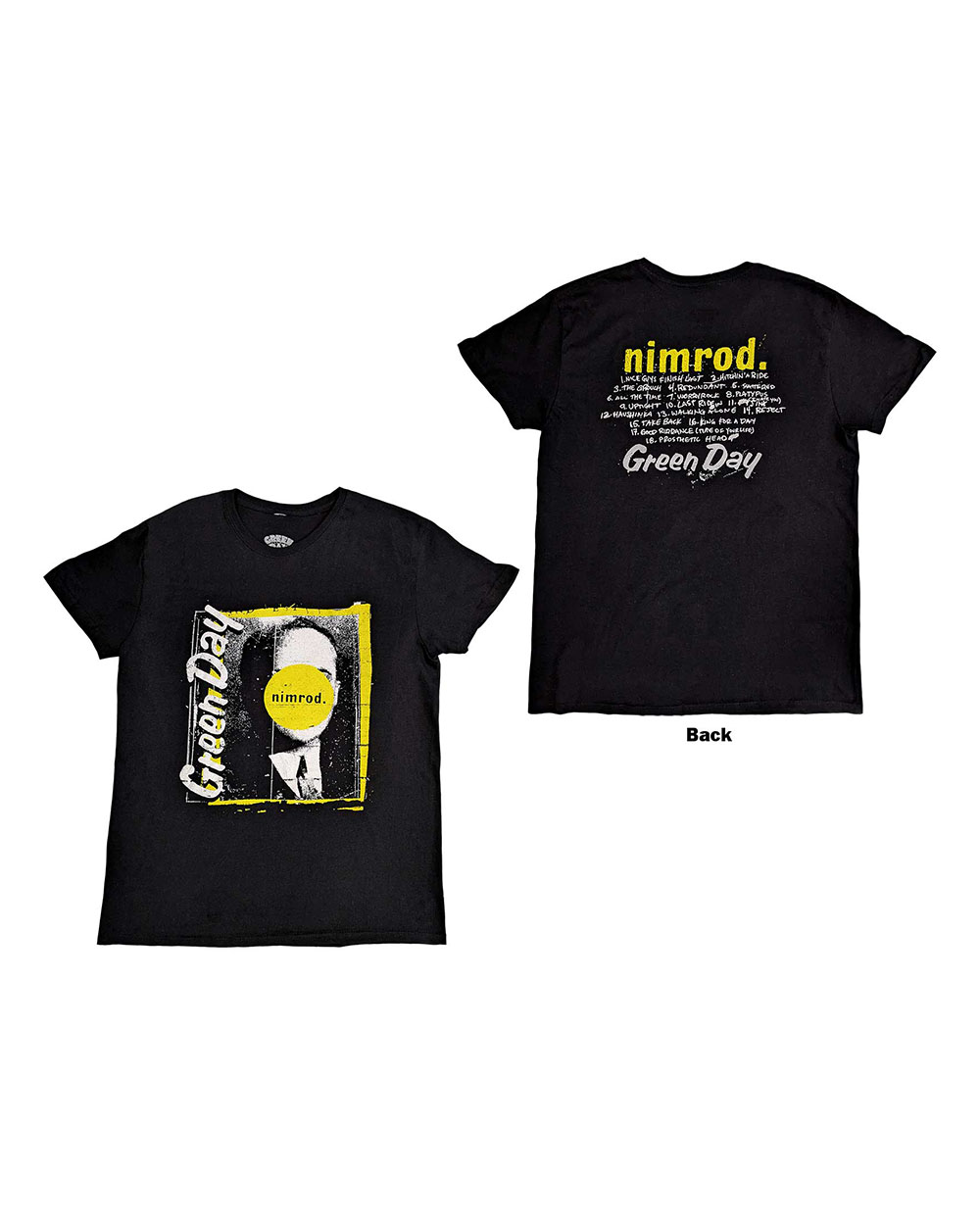 GREEN DAY : Nimrod Tracklist Tシャツ -